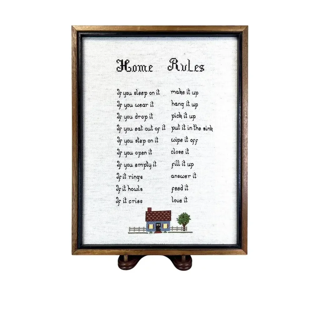 Framed Cross-Stitch 